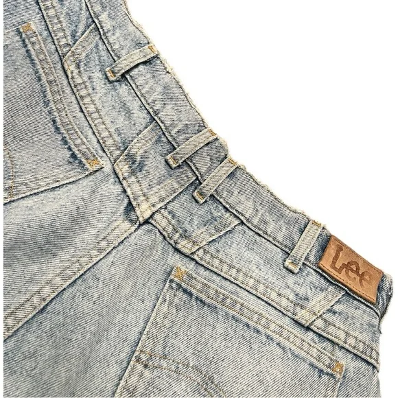 Vintage Lee High Waist Cut Off Jean Denim Shorts - Picture 5 of 6